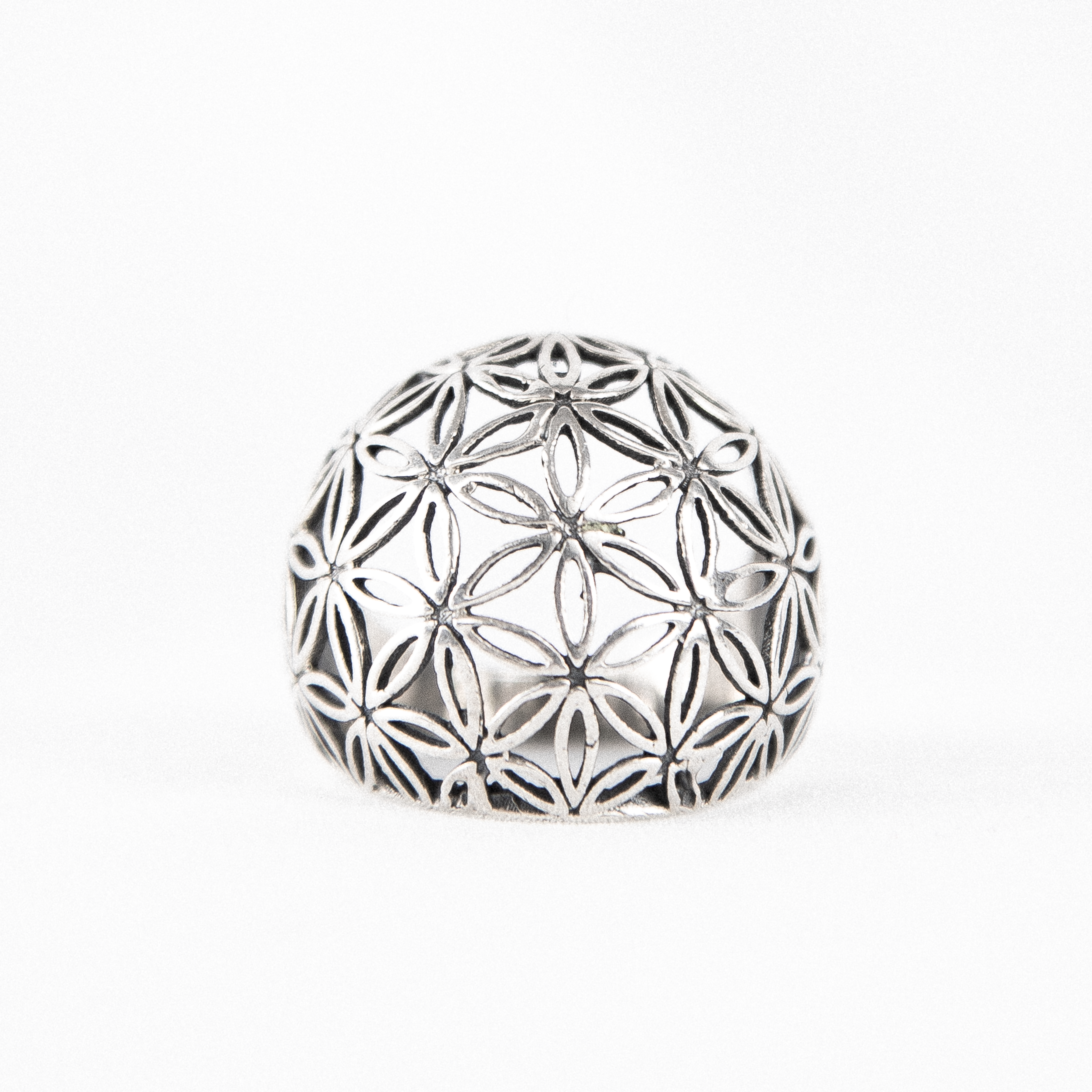 Anneau vintage : Fleurs de vie (A925)