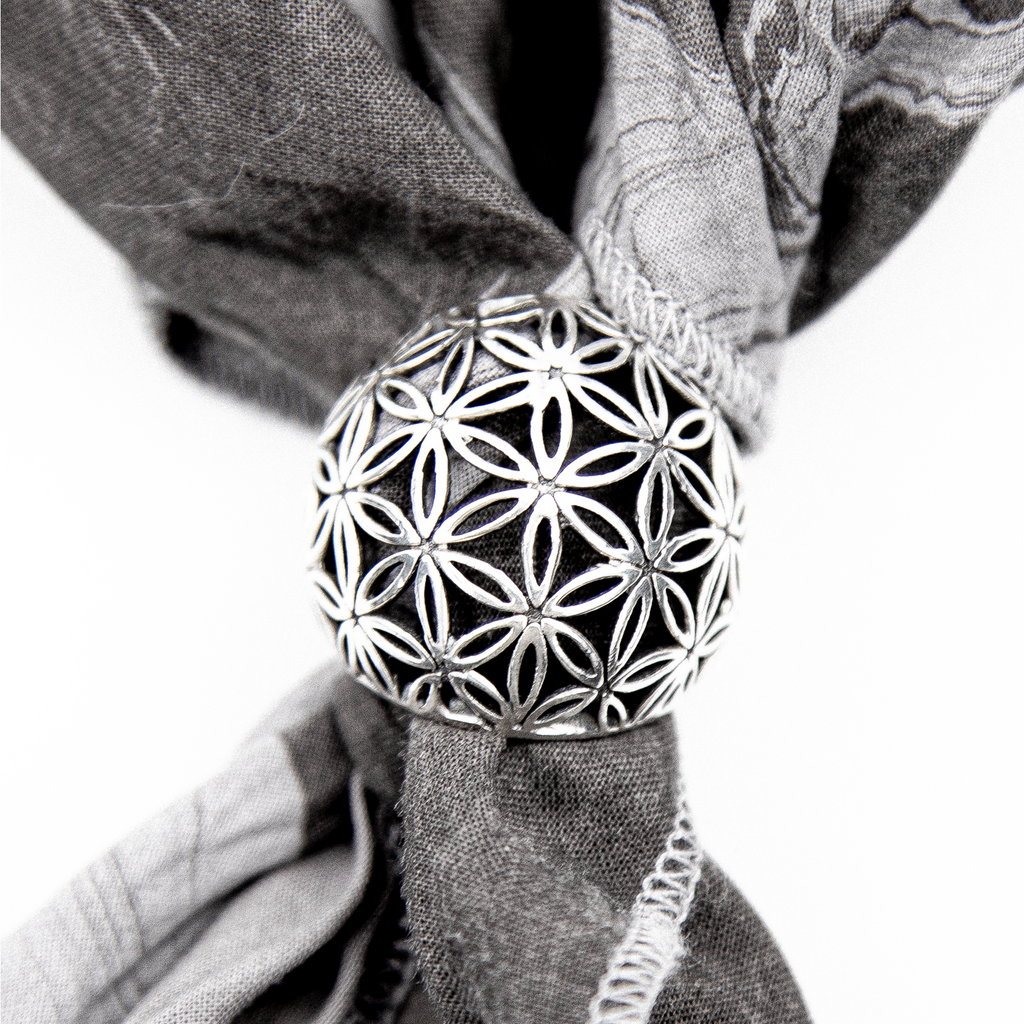 Anneau vintage : Fleurs de vie (A925)